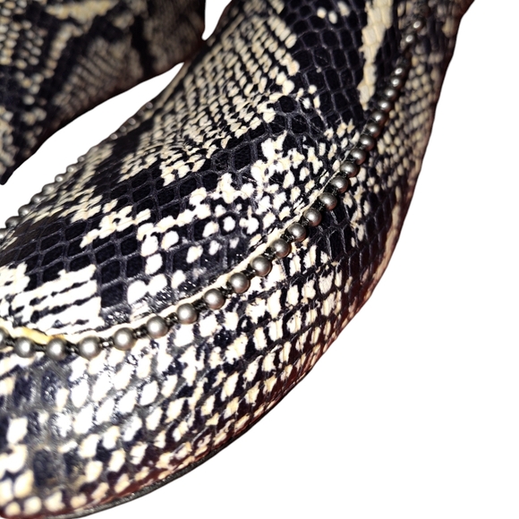 Coach Harper Snake Print Studded Loafers size 8 - Picture 13 of 16